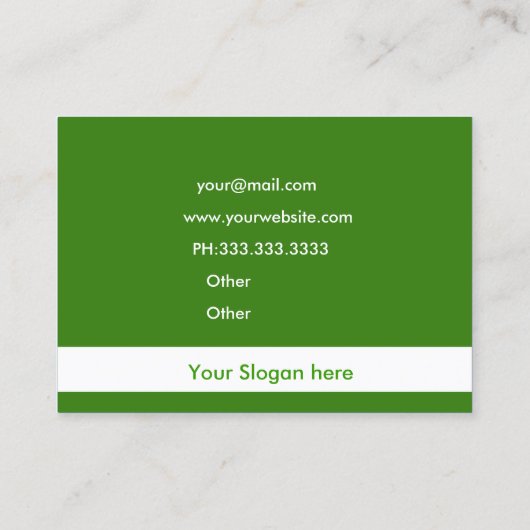 環境にやさしいことをしようリサイクル会社の名刺 名刺 (裏面)