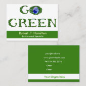環境にやさしいことをしようリサイクル会社の名刺 名刺 (正面/裏面)