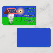 環境にやさしいことをしよう太陽の・パワー・ビジネス・カード 名刺 (正面/裏面)