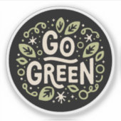 環境にやさしいことをしよう環境にやさし美学 シール (正面)