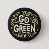 環境にやさしいことをしよう環境にやさし美学 缶バッジ (正面)