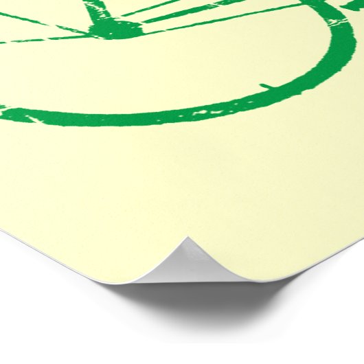 環境にやさしいことをしよう自転車 ポスター (角)