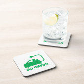 環境にやさしいことをしよう～が電気自動車を運転する コースター (右側)