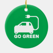 環境にやさしいことをしよう～が電気自動車を運転する セラミックオーナメント (裏面)