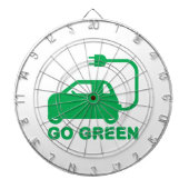 環境にやさしいことをしよう~が電気自動車を運転する ダーツボード (正面)