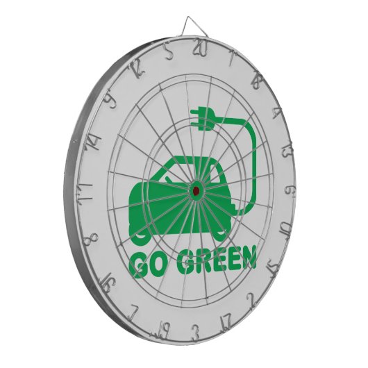 環境にやさしいことをしよう~が電気自動車を運転する ダーツボード (正面左)