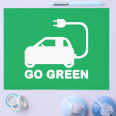 環境にやさしいことをしよう～が電気自動車を運転する チラシ (シングル)