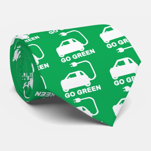 環境にやさしいことをしよう~が電気自動車を運転する ネクタイ (ロール)