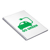 環境にやさしいことをしよう~が電気自動車を運転する ノートブック (右側)