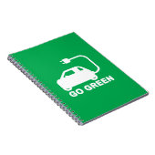 環境にやさしいことをしよう~が電気自動車を運転する ノートブック (右側)