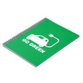 環境にやさしいことをしよう~が電気自動車を運転する ノートブック (左側)