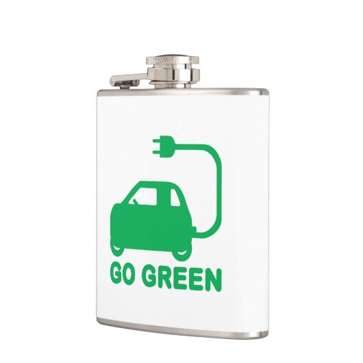 環境にやさしいことをしよう~が電気自動車を運転する フラスク (左)