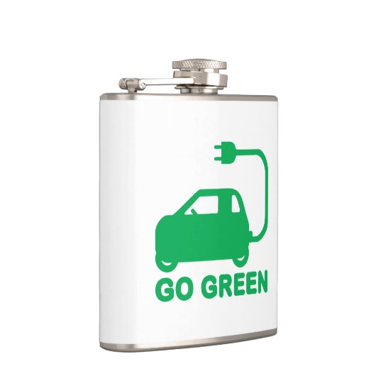 環境にやさしいことをしよう~が電気自動車を運転する フラスク (右)