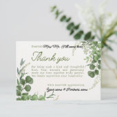 環境にやさしいことをしよう サンキューカード (スタンド正面)