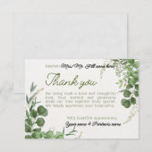 環境にやさしいことをしよう サンキューカード (正面/裏面)