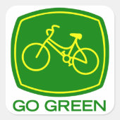 環境にやさしいことをしよう スクエアシール (正面)