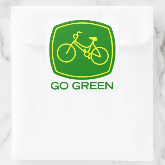 環境にやさしいことをしよう スクエアシール (バッグ)