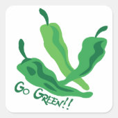 環境にやさしいことをしよう!!!チリペッパー スクエアシール (正面)