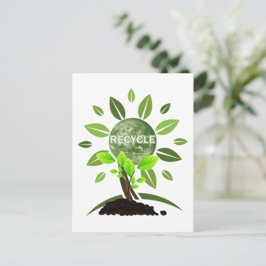 環境にやさしいことをしよう ポストカード (スタンド正面)