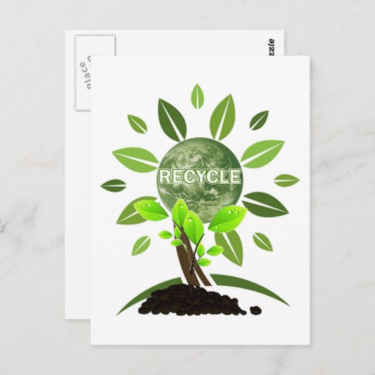 環境にやさしいことをしよう ポストカード (正面/裏面)
