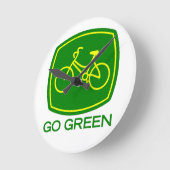 環境にやさしいことをしよう ラウンド壁時計 (傾斜)