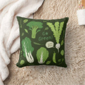 環境にやさしいことをしよう!可愛い野菜 クッション (ブランケット)