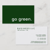 環境にやさしいことをしよう 名刺 (正面/裏面)