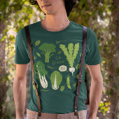環境にやさしいことをしよう!葉緑野菜 |かわいい野菜 Tシャツ