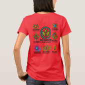 環境にやさしいことをしよう、Live Clean Women's Basic Tシャツ (裏面)