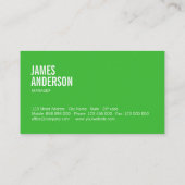 環境にやさしいクリーニングのサービス業カード 名刺 (裏面)