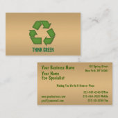 環境にやさしいリサイクルの名刺 名刺 (正面/裏面)