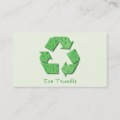 環境にやさしい名刺のリサイクル 名刺 (裏面)