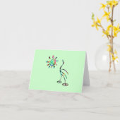 環境にやさしい地球 カード (黄色い花)