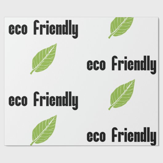 環境にやさしい: 意識した消費者、緑の率先 ラッピングペーパー (フラット)