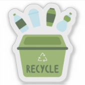 環境にやさしカスタムリサイクル シール (正面)