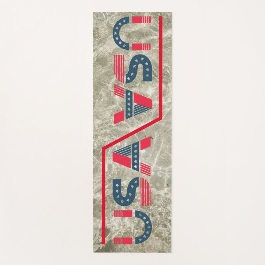 環境にやさしスタイリッシュデザイン名前をカスタムする ヨガマット (正面)