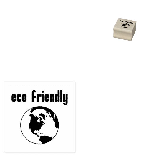 (環境にやさし廃棄物ゼロ、環境にやさしいことをしよう、グリーンリビング) ラバースタンプ (押印)