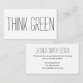 環境にやさし環境シンプル感謝していへ 名刺 (正面/裏面)