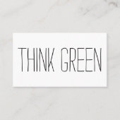 環境にやさし環境シンプル感謝していへ 名刺 (正面)