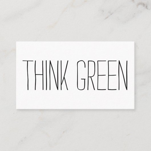 環境にやさし環境シンプル感謝していへ 名刺 (正面)