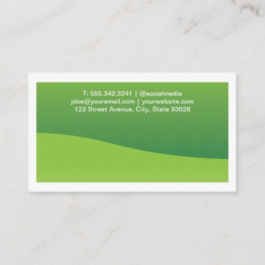 環境にやさし離れロゴ 名刺 (裏面)