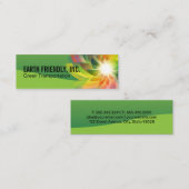 環境にやさし | デジタルフラワー | エネルギー スキニー名刺 (正面/裏面)