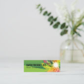 環境にやさし | デジタルフラワー | エネルギー スキニー名刺 (スタンド正面)