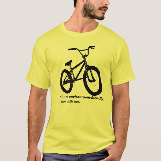 環境に優しいバイク Tシャツ (正面)