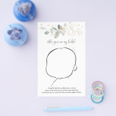 環境に優しいベビーのシャワーゲーム チラシ (シングル)