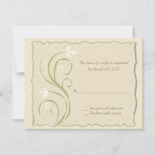 環境に優しい応答カード 出欠カード (正面)