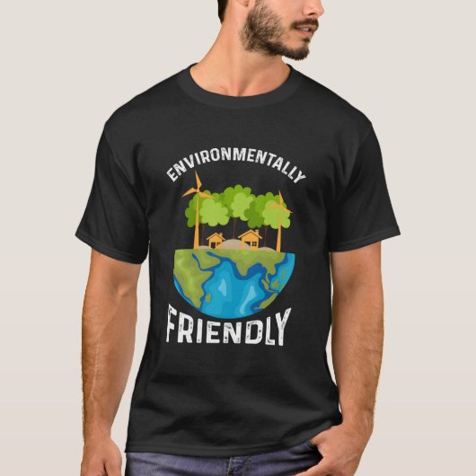 環境に優しい環境 Tシャツ (正面)