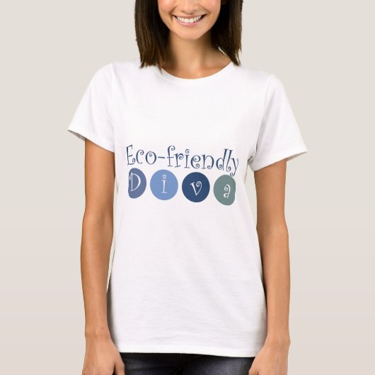 環境に優しい花型女性歌手 Tシャツ (正面)