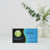 環境に優しい電気技師の会社 名刺 (スタンド正面)