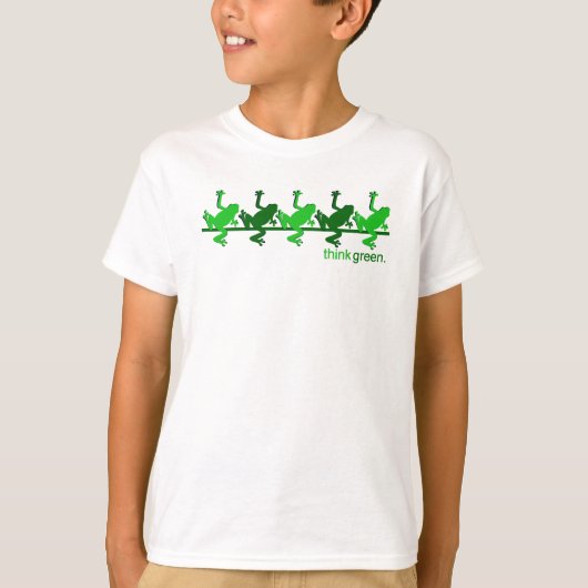 環境を考えるのカエル Tシャツ (正面)